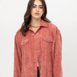 Corduroy Button Down Jacket